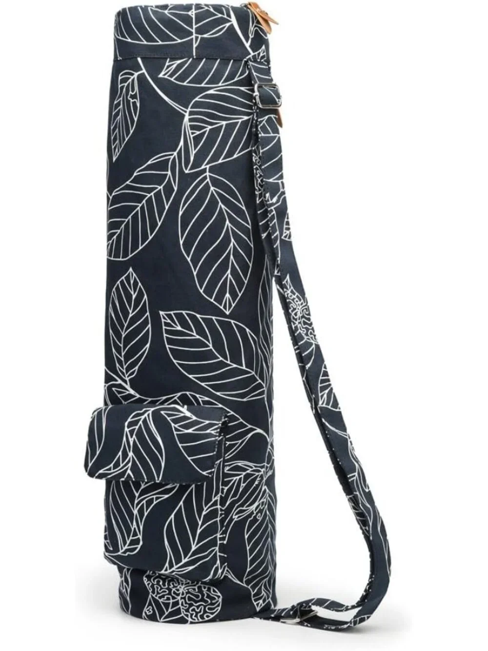 Canvas Yoga Mat Bag with Adjustable Strap & Pockets, Full-Zip Travel Gym Tote fo - Picture 5 of 8